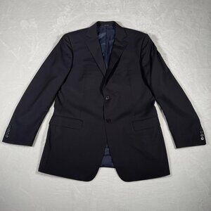 Z Zegna City Blazer Men Size US 42L EU 52L Striped 100% Wool Double Vented Italy